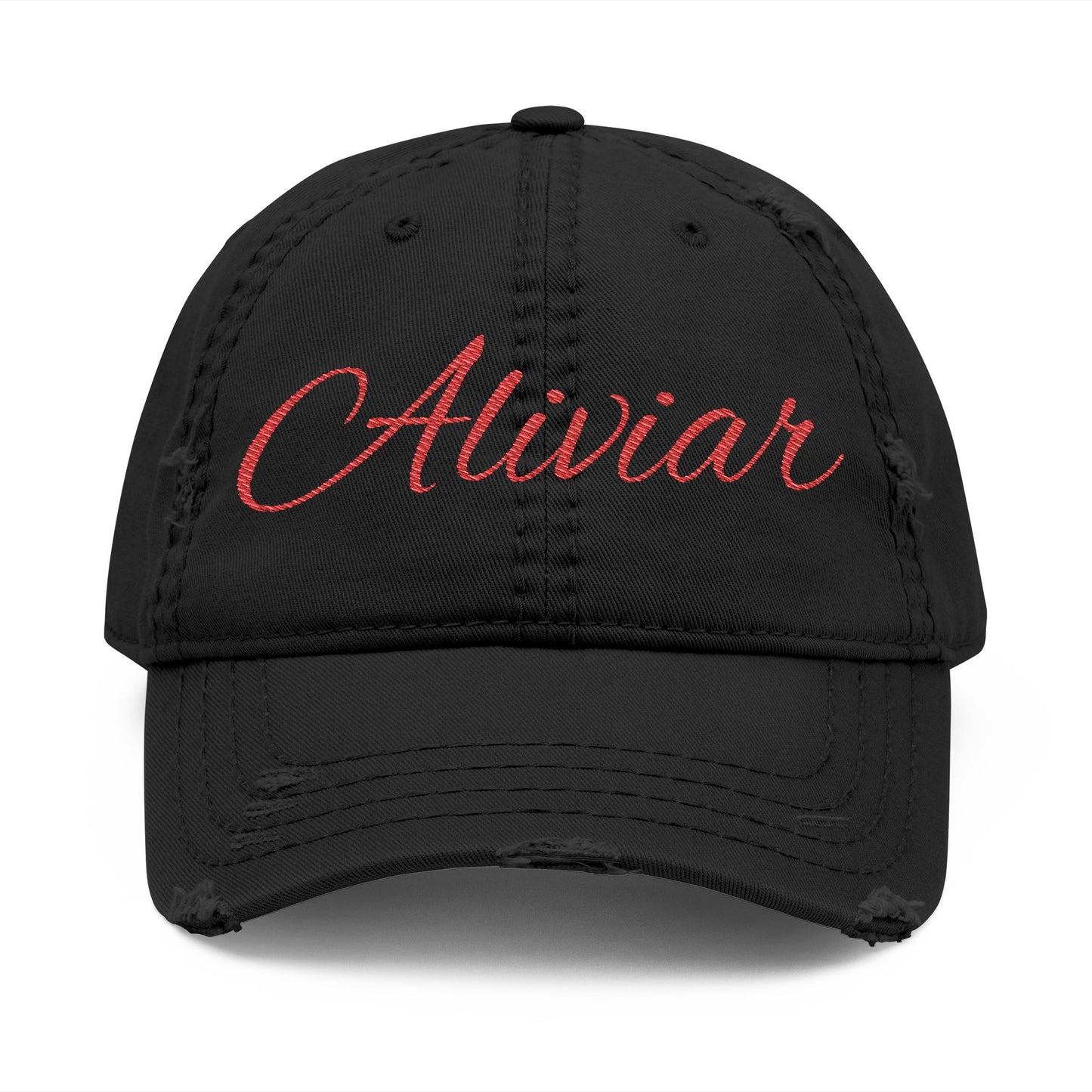 Distressed Embroidered Hat